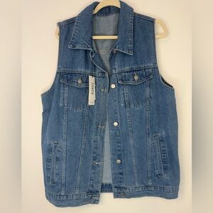 Blue Denim Vest